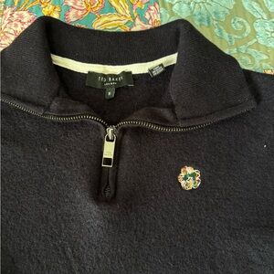 Ted Baker Black Half-Zip Women’s Sweater